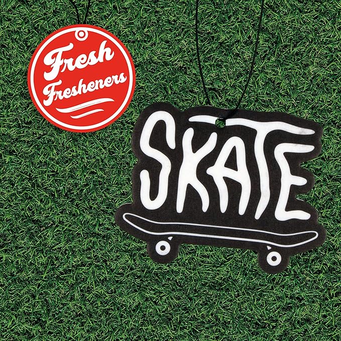 Fresh Fresheners Cute Funny and Aesthetic Car Air Fresheners 4-pack Scented With Premium Oils (Skate)