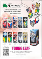 8 Pack Treefrog Young Leaf Cool Squash Hanging Air Freshener Wakaba Shape