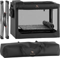 Noah & Paw Collapsible Dog Crate 42 Inch, XXL Dog Crate for XXL, XL, Large Breeds, Travel Kennel for Car, Includes Pet Mat for Pet Cage, 2 Storage Pockets, Handbag, 10mm Locking Zippers 42 * 31 * 31