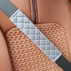 4 Pack Universal Car Seat Belt Pads, Adult Seat Belt Shoulder Strap Covers Harness Pad for Car/Bag,Soft Comfort Helps Protect You Neck Shoulder from The Seat Belt Rubbing（Gray）